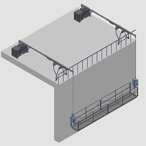 Plataforma de trabajo - GEDA GmbH - suspendida / para obra / eléctrica