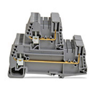 Bloque de conexión en riel-DIN - 43561 series - Morsettitalia - enchufable / con tornillo / gris