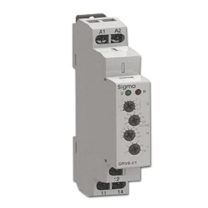 Relé de control de fase - SIGMA ELEKTRIK - en riel DIN / temporizador / modular