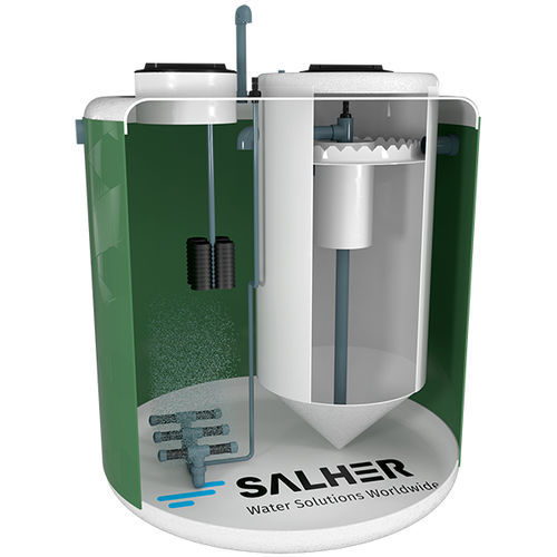 Microplanta para tratamiento de aguas residuales de cama fija - CVC-OXIDEP-TC - Salher - biológica / por fangos activos / continua