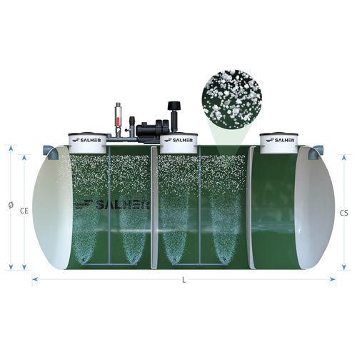 Reactor con película biológica de cama móvil - CHC-BIO - Salher - MBBR / para el tratamiento de aguas residuales / para la industria