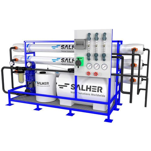 Estación de tratamiento automatizada - PUR-MAXIRO series - Salher - con producción de agua desmineralizada / de agua / móvil