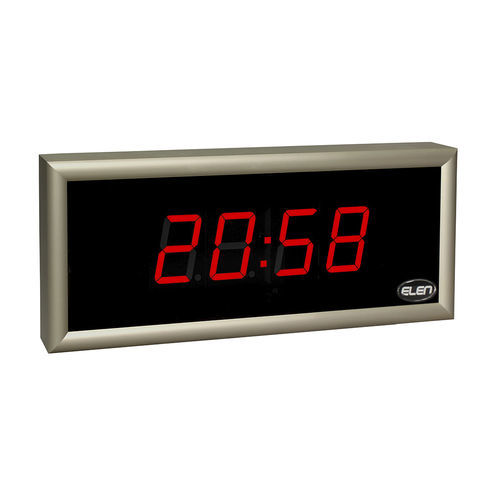 Reloj digital - NDC 57/4 R L20 PoE LAN - ELEN, s.r.o. - de pared / LED / para red