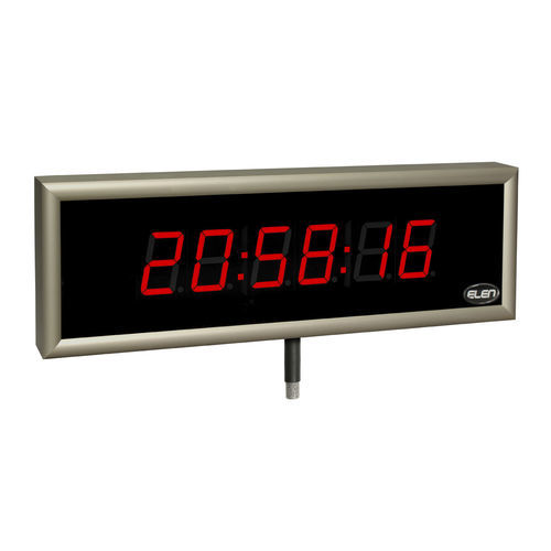 Reloj de pared - NDC 57/6 THS R L20 12DC LAN - ELEN, s.r.o. - LED / termómetro / higrómetro