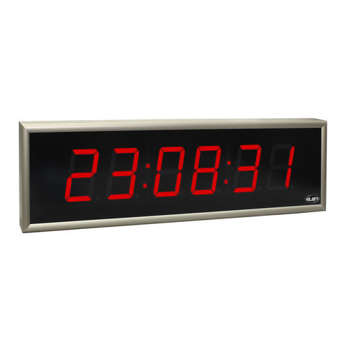 Reloj de pared - NDC 100/6 R L20 12DC LAN - ELEN, s.r.o. - LED / digital / para red