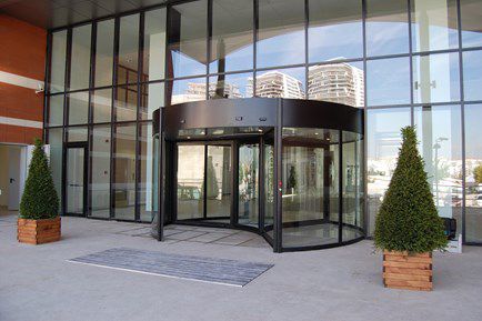 Puerta giratoria - 05 - FAAC SpA - acristalados / para interior / automática