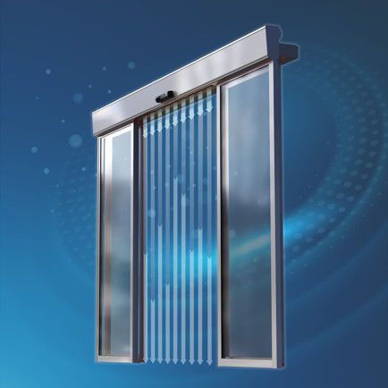 Puerta corredera - AIRSLIDE  - FAAC SpA - acristalados / para interior / automática