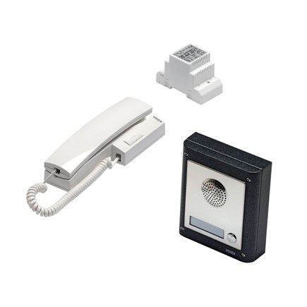Interfono de audio - UK-4K series - FAAC SpA - de control de acceso / de pared / de acero inoxidable
