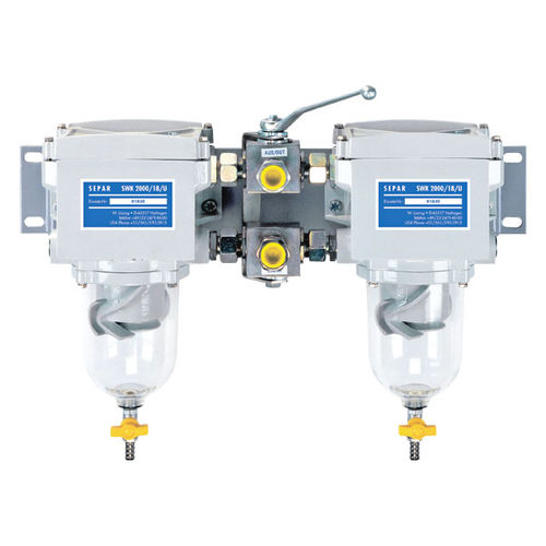 Filtro separador de combustible - SWK-2000-18 Duplex - Separ of the Americas, LLC - de agua / de partículas