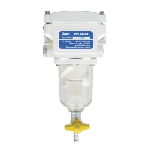Filtro separador de combustible - SWK-2000-5 Single - Separ of the Americas, LLC - de agua