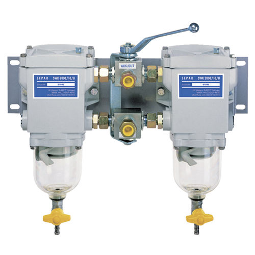 Filtro separador de combustible - SWK-2000-10 Duplex - Separ of the Americas, LLC - de agua