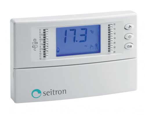 Termostato reglable - FREETIME PLUS - Seitron SpA - para calefacción y refrigeración / puesta sin riesgo de congelamiento / alimentado por batería