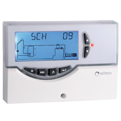 Controlador de temperatura con pantalla LCD - TDST24M  - Seitron SpA - termoeléctrico / para colector solar