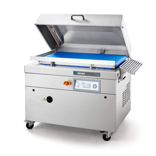 Máquina de acondicionamiento automática - Titaan 110 - Henkelman B.V. - de doble campana / de vacío / con transportador