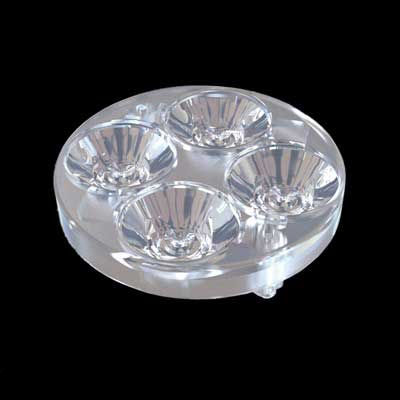 Lente cuádruple - KEPL1531xx series - KHATOD OPTOELECTRONIC S.r.l. - de plástico / UV / para LED de potencia