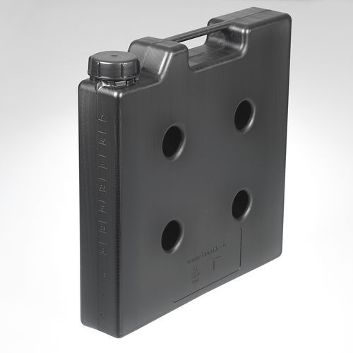 Jerricán de PEAD - 0435-1055 - Bürkle - rectangular / compacto / antiestático