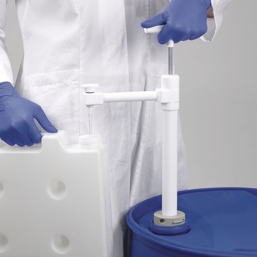 Bomba de pistón - 5606 series  - Bürkle - para productos químicos / manual / semisumergible