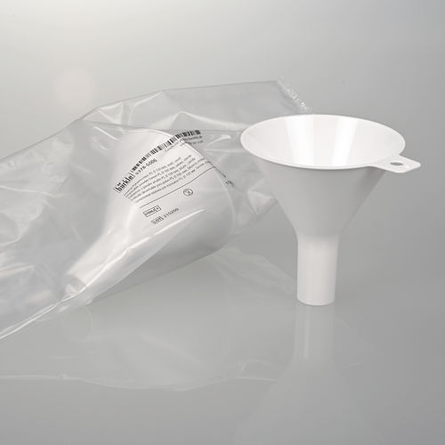 Embudo para polvos - 5378-6005 - Bürkle - para barril / desechable / de poliestireno