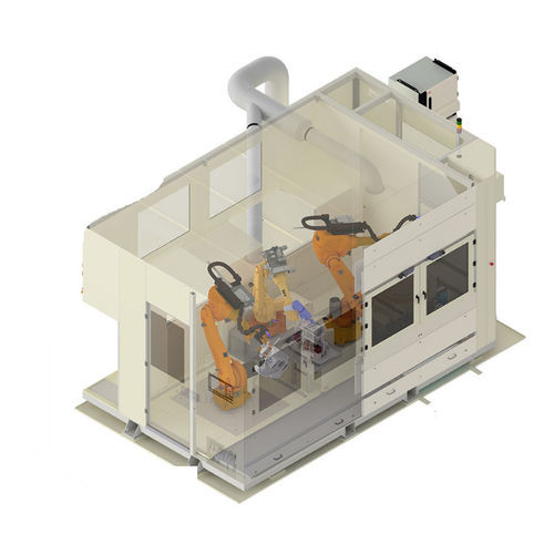 Máquina de desbarbado 2 de mecanizado - W100  - WMS-engineering Werkzeuge-Maschinen-Systeme GmbH - para piezas de aluminio / para piezas de gran tamaño / para piezas pequeñas