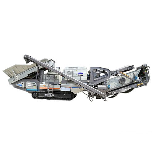 Unidad de machacado y cribado de mandíbula - K-track - Shibang Industry & Technology Group Co., Ltd. - móvil / con orugas