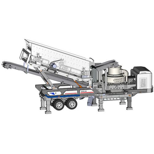Planta de trituración de impacto con eje vertical - Shibang Industry & Technology Group Co., Ltd. - móvil / con neumáticos / para la producción de arena