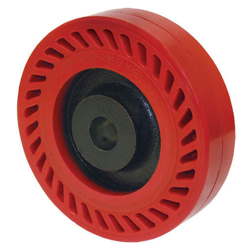 Rueda con aro - UO  - RWM Casters - barnizada con poliuretano / con reducción de ruido