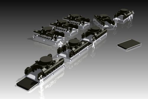 Transportador autopropulsado eléctrico - Seaqx NV - de 5 ejes / para grandes cargas / elevador