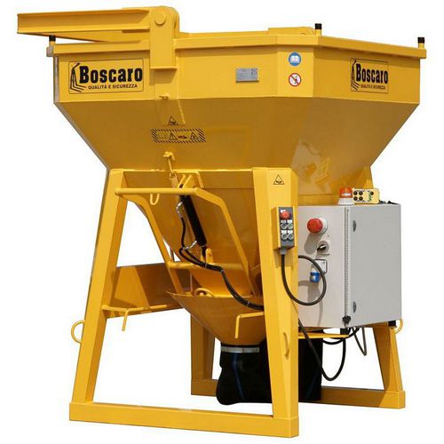 Cubo para hormigón cónico - BCE-R - Boscaro s.r.l. - con tubo de descarga / con radiocontrol