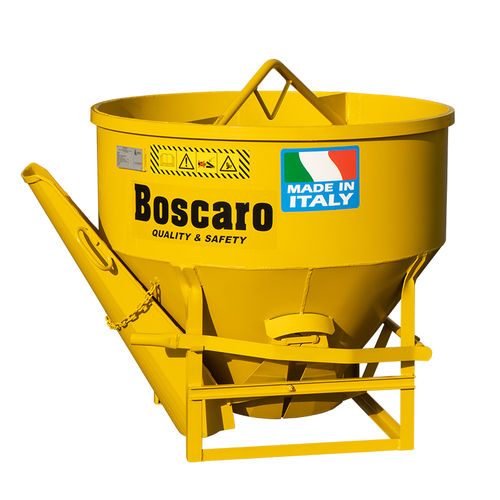 Cubo para hormigón cónico - CL series - Boscaro s.r.l. - de fondo abrible