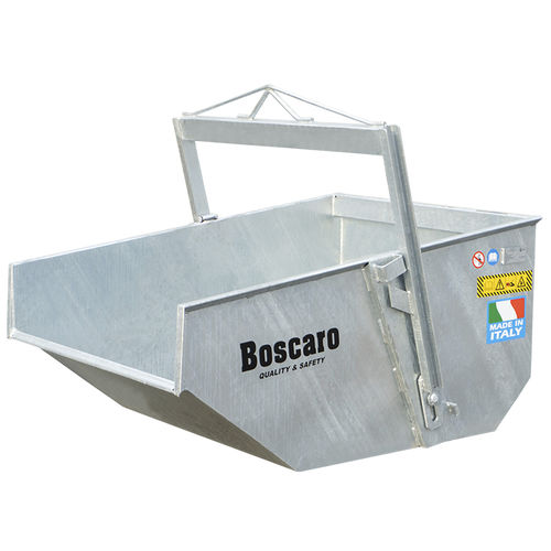Cubilote para tierra y escombros de acero galvanizado - A-DZN series - Boscaro s.r.l. - trapezoidal