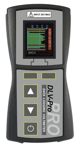 Registrador de datos de tensión - DLV-Pro | Battery Data-logging Voltmeter - Eagle Eye Power Solutions - USB / con pantalla / para batería