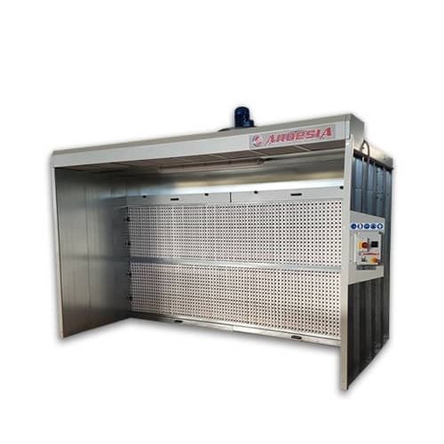Cabina de pintura abierta - Silver - ARDESIA - para piezas de recambio / con filtro seco / modular