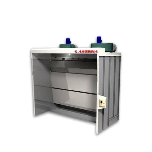 Cabina de pintura abierta - Triple - ARDESIA - para piezas de recambio / con cortinas de agua