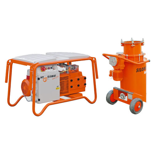 Sistema de transporte neumático móvil - SILOMAT trans plus series - Knauf PFT GmbH & Co. KG - para mortero seco