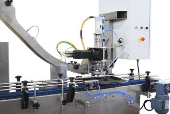 Encapsuladora lineal - ECOCAP  - agropack - electroneumática / automática / de botellas