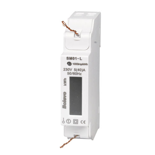 Contador de energía eléctrica monofásico - SM01 series - Yueqing Hean Electrical Co., Ltd. - en riel DIN / 50 Hz / con pantalla LCD