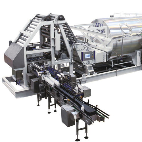 Esterilizador de proceso - ACB series - HYDROLOCK - de vapor / rotativo / horizontal