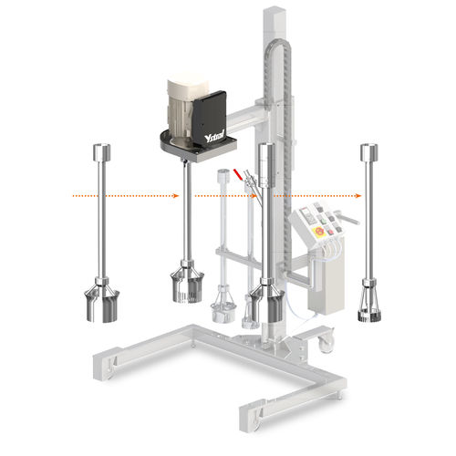 Cabezal de mezcla de alto cizallamiento - X series - ystral gmbh maschinenbau + processtechnik - para poliuretano / para cola / con asidero