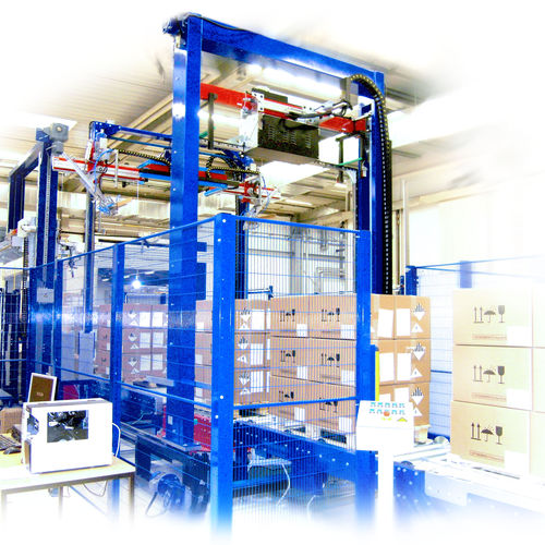 Flejadora totalmente automática - HUO-600 - Humboldt Verpackungstechnik GmbH - para productos de grandes dimensiones / para cargas pesadas / para ladrillos