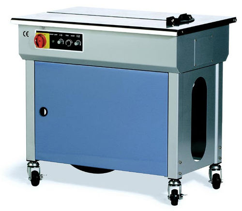 Flejadora semiautomática - 24 p/min, 850 x 560 x 780-950 mm | HU-545 - Humboldt Verpackungstechnik GmbH - horizontal