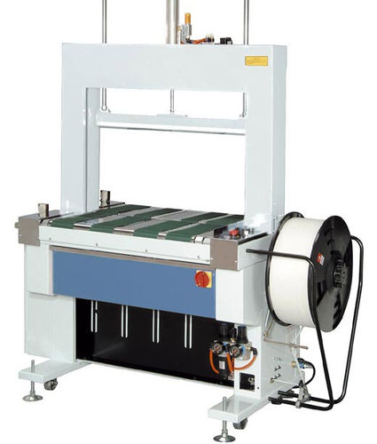 Flejadora totalmente automática - 28 p/min, 1580 x 706 x 1540 mm | HU-601-A - Humboldt Verpackungstechnik GmbH - para bobinas / vertical