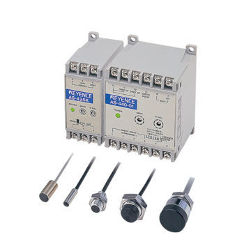 Sensor de desplazamiento lineal - AS - Keyence - inductivo / por corrientes de Foucault / para la industria