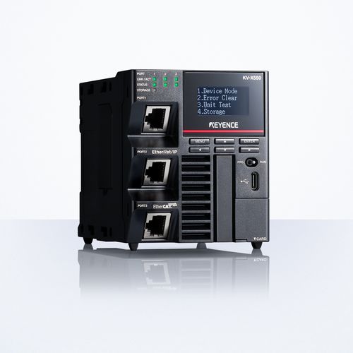 Autómata programable PLC integrado - KV-X series - Keyence - con 16 E / por red Ethernet / empotrable