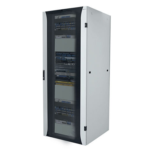 Armario de protección - CPN-X series - Alto Parana s.a. - de suelo / con puertas de cristal / 19"