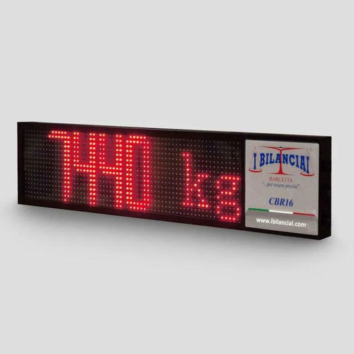Indicador de peso con visualizador led - CBR16  - I Bilanciai Srl - de pared / IP68 / rotatorio