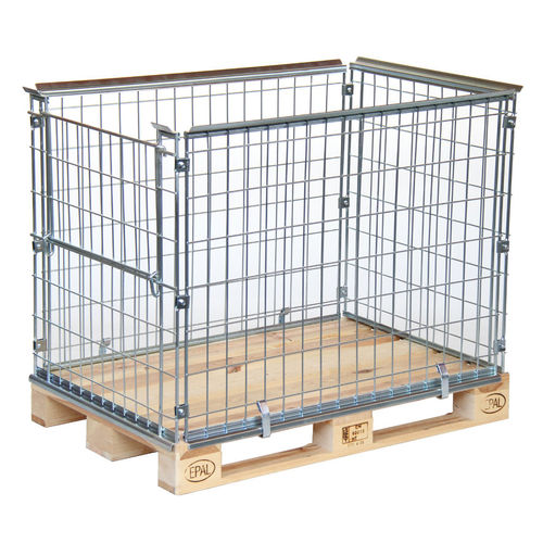 Collarín para paletas plegable - PA120808-1K08 - Arcawa GmbH - de volumen reducido / enrejado