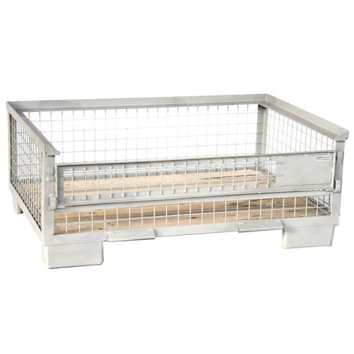 Caja-palé enrejada - KK - Arcawa GmbH - para almacenamiento / industrial / ligera