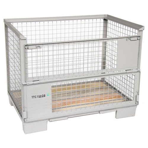 Caja-palé enrejada - ASCH.AG100 - Arcawa GmbH - para almacenamiento / plegable / para cargas pesadas