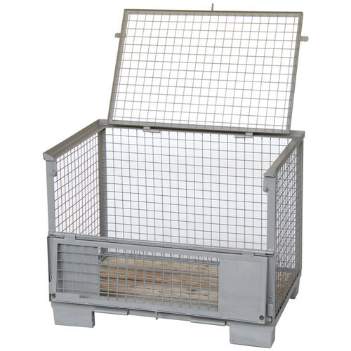 Caja-palé enrejada - ASCH.AG100D - Arcawa GmbH - para almacenamiento / con tapa / para cargas pesadas