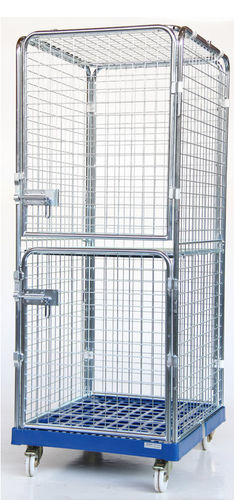 Roll-container multiusos - SRCP0708-2T - Arcawa GmbH - de malla metálica / 4 paneles / con cierre